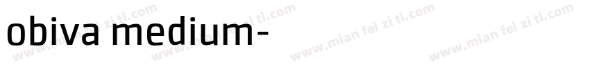 obiva medium字体转换
